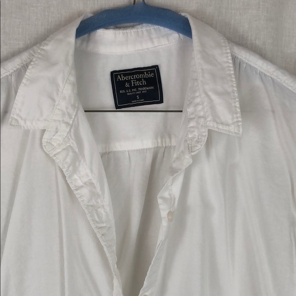 White Abercrombie Button Up - Picture 2 of 3